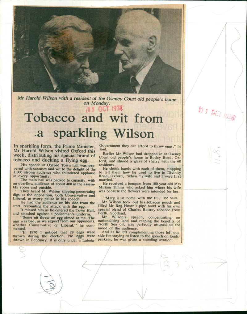 Harold Wilson - Vintage Photograph