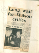 Harold Wilson - Vintage Photograph