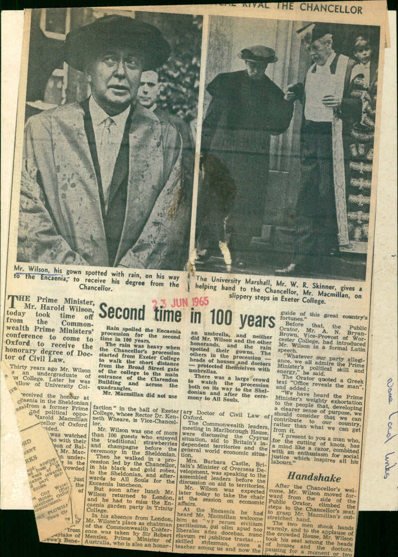 Harold Wilson - Vintage Photograph