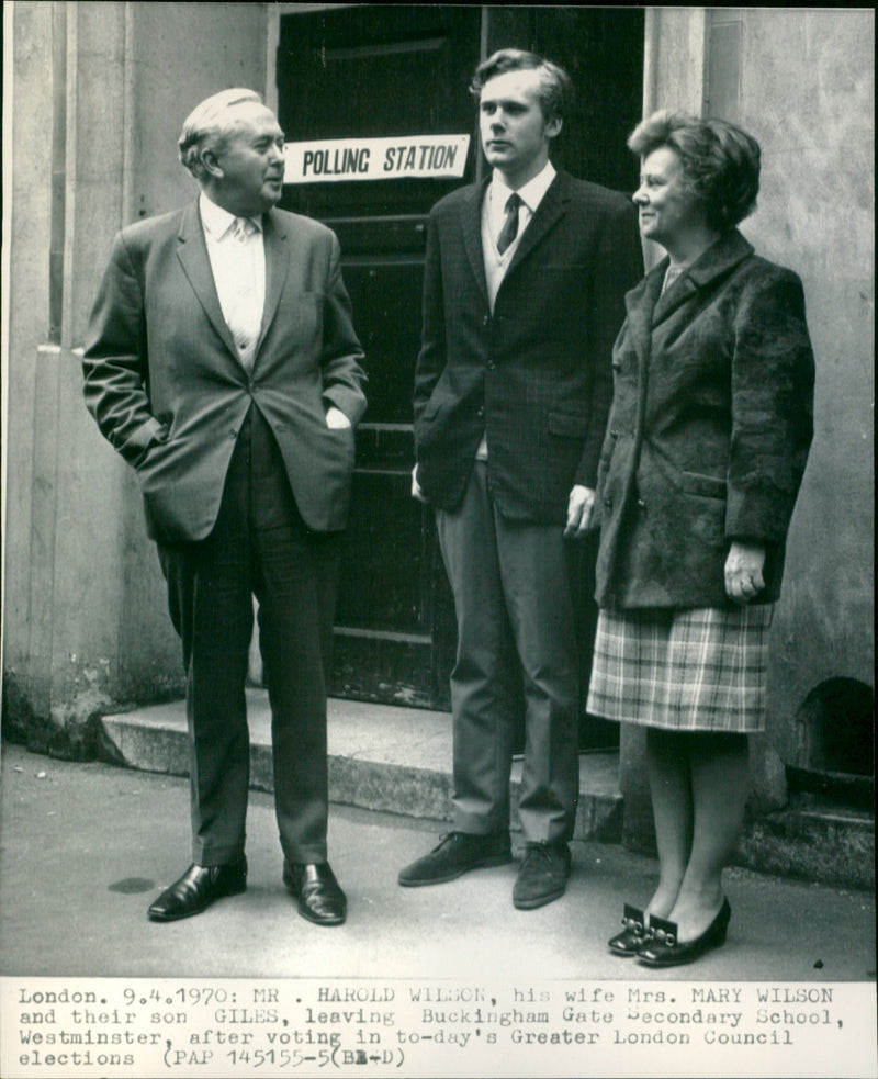 Harold Wilson - Vintage Photograph