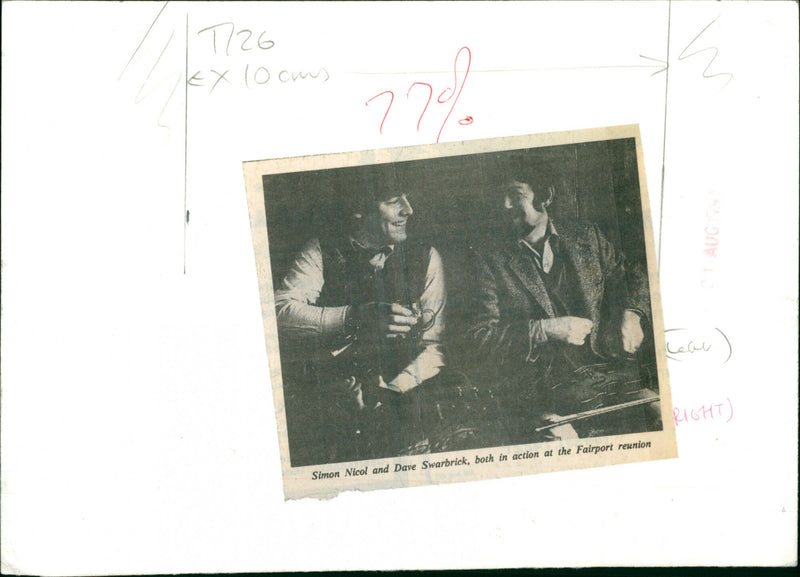 Simon Nicol and Dave Swarbrick - Vintage Photograph