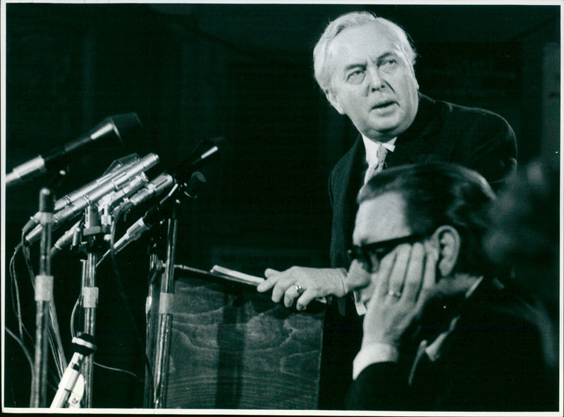 Harold Wilson - Vintage Photograph