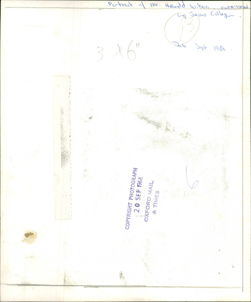 Harold Wilson - Vintage Photograph