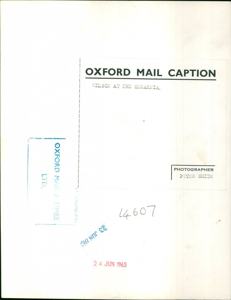 Harold Wilson - Vintage Photograph