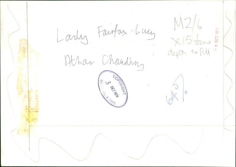 Lady Fairfax-Lucy - Vintage Photograph