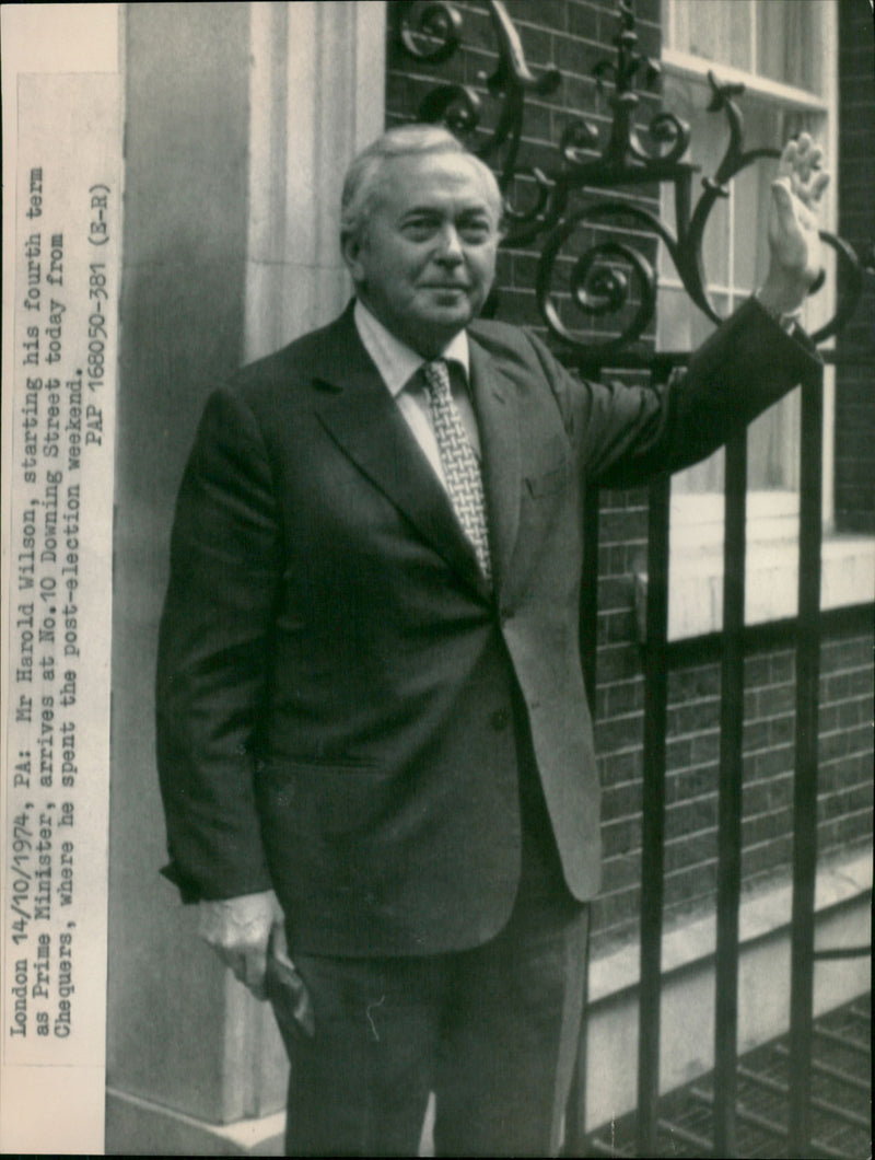 Harold Wilson - Vintage Photograph