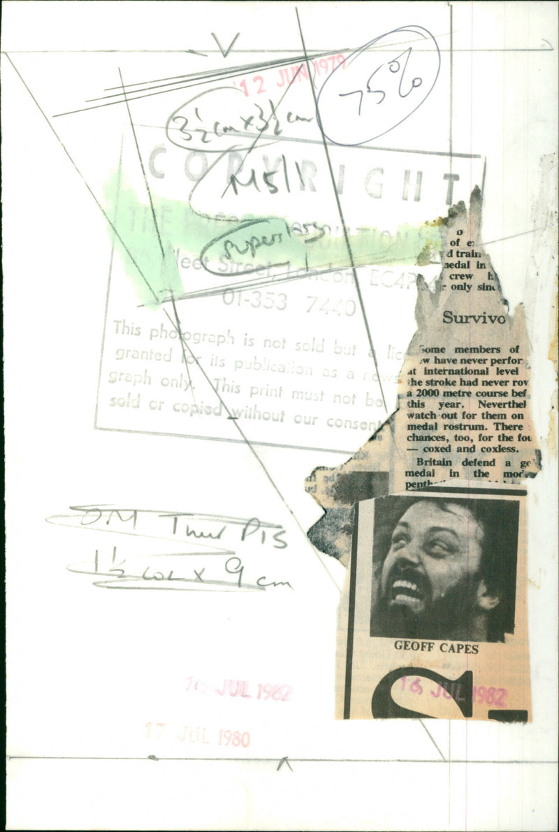 Geoff Capes - Vintage Photograph