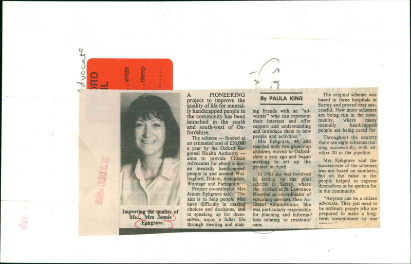 Mrs. Jennie Ephgrave - Vintage Photograph