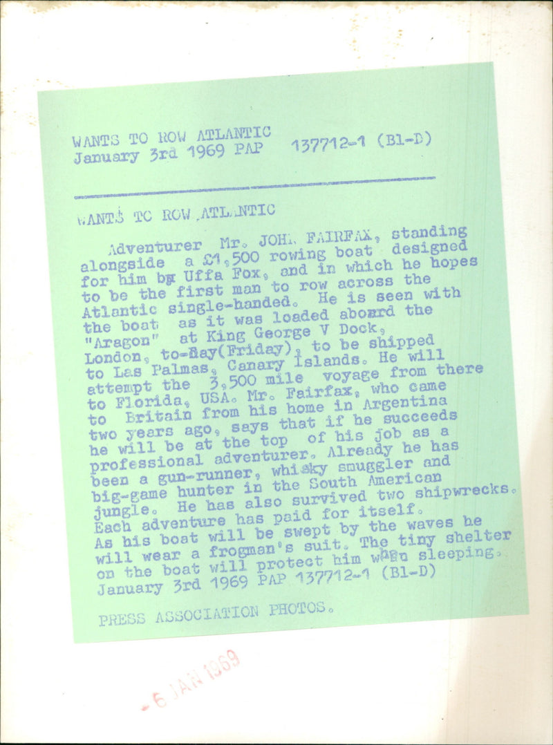 John Fairfax - Vintage Photograph