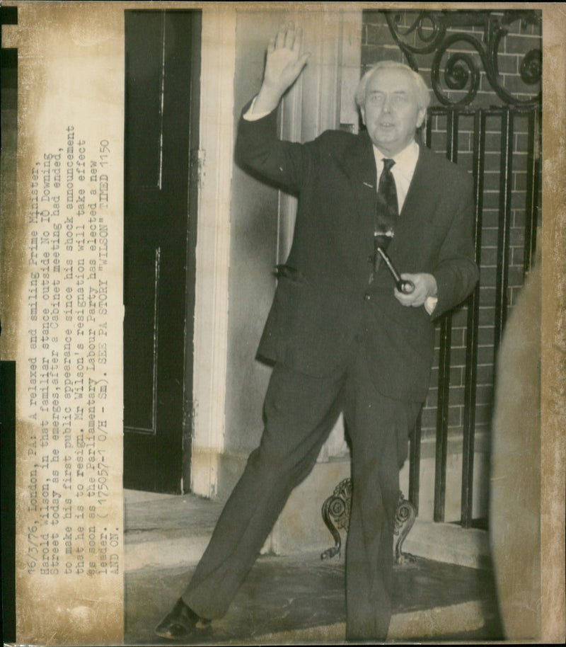 Harold Wilson - Vintage Photograph