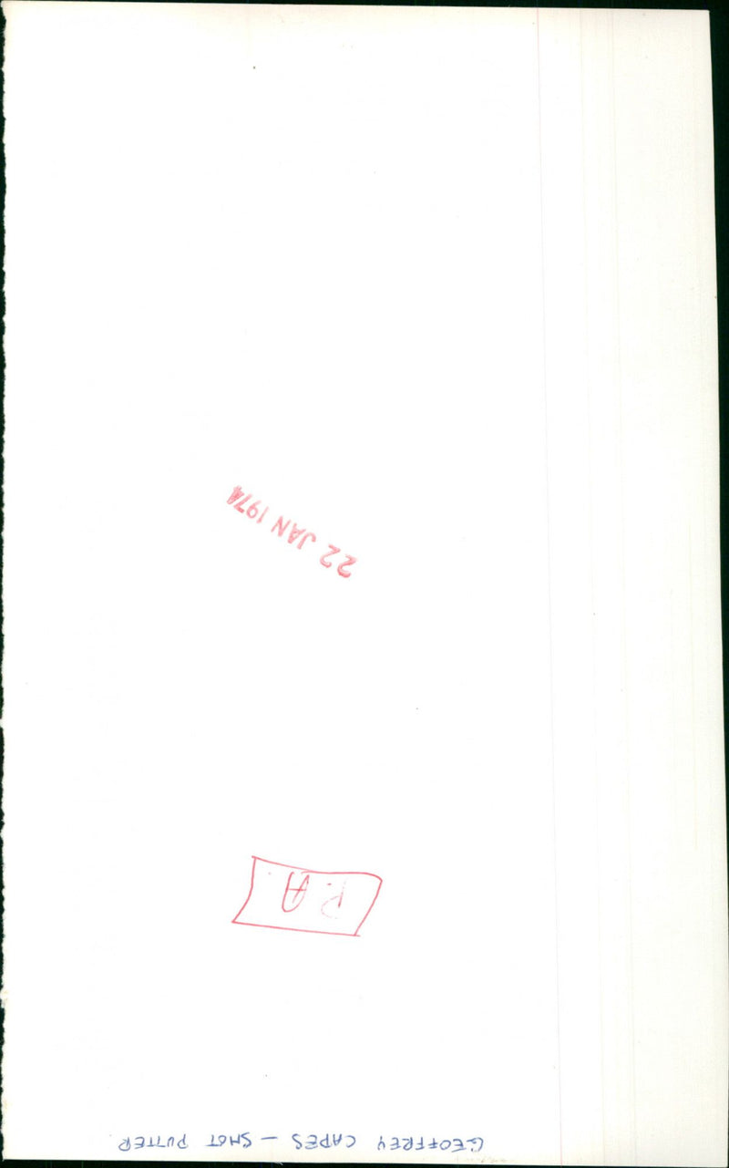 Geoffrey Capes - Vintage Photograph