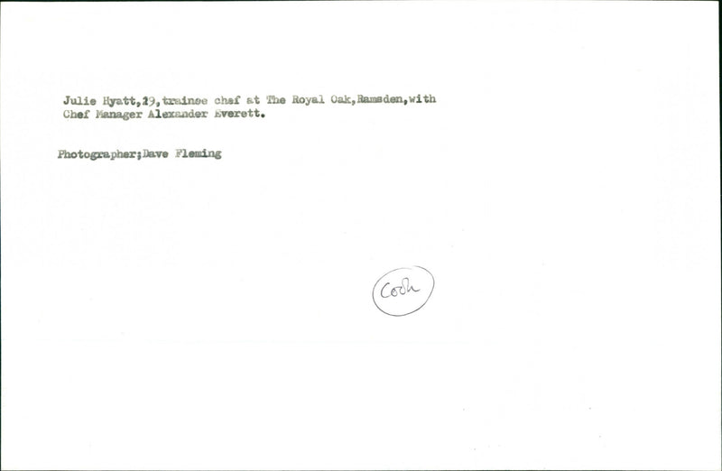 Julie Hyatt - Vintage Photograph