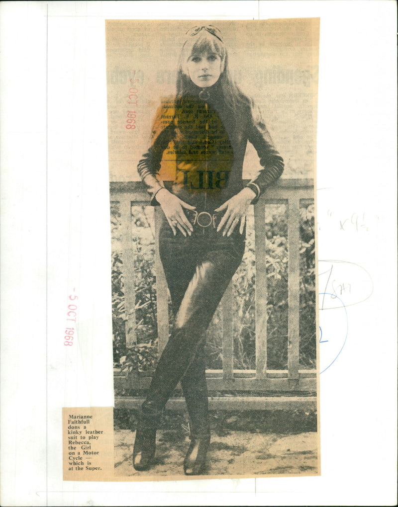 Marianne Faithfull - Vintage Photograph
