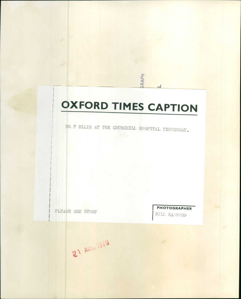 Dr. F. Ellis - Vintage Photograph