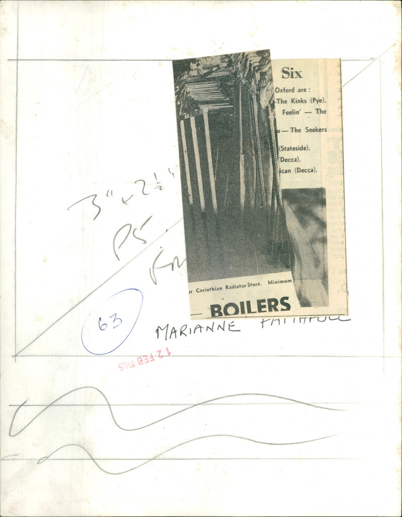 Marianne Faithfull - Vintage Photograph