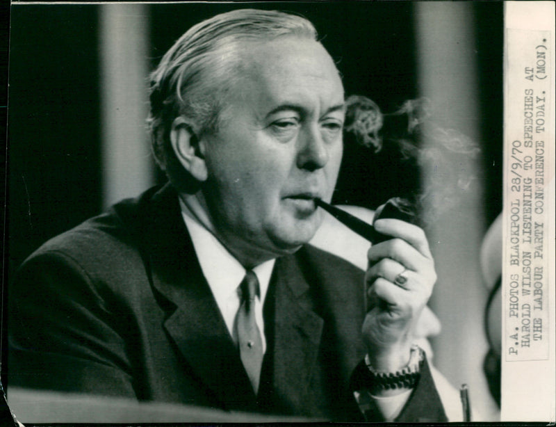 Harold Wilson - Vintage Photograph