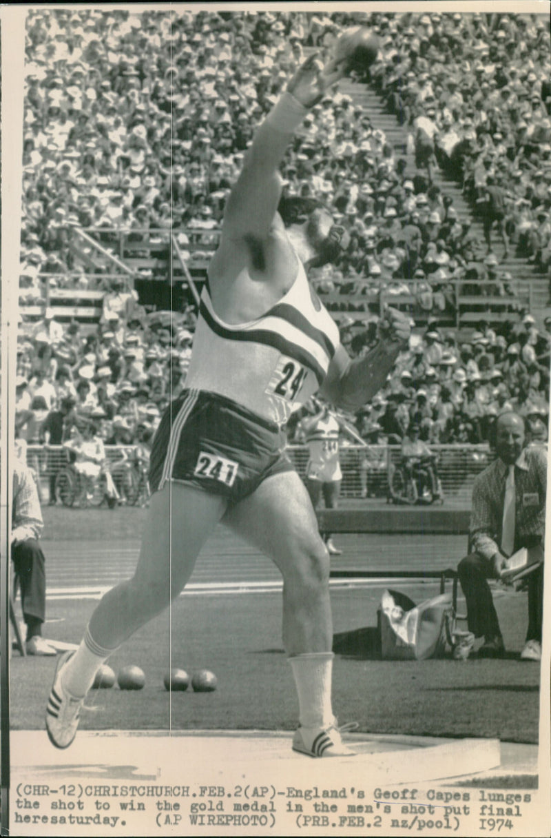 Geoff Capes - Vintage Photograph