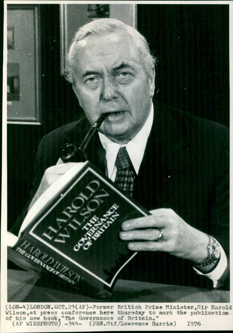 Sir Harold Wilson - Vintage Photograph