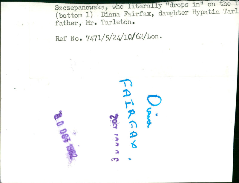 Daina Fairfax - Vintage Photograph