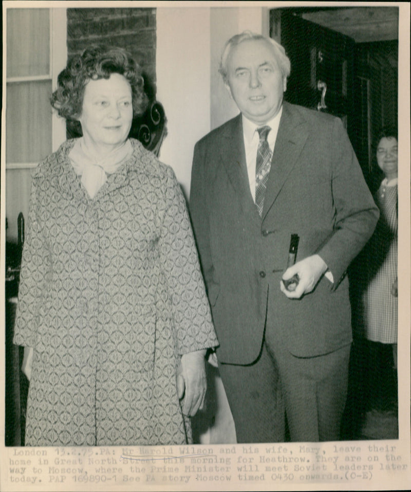 Harold Wilson - Vintage Photograph