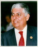 Belize Prime Minister Manuel Esquivel attending the CHOGM in Cyprus. - Vintage Photograph