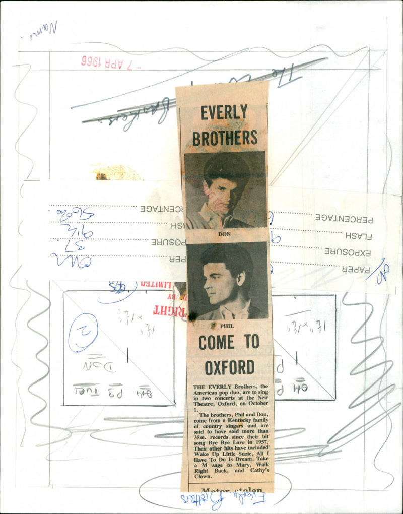 The Everly Brothers - Vintage Photograph