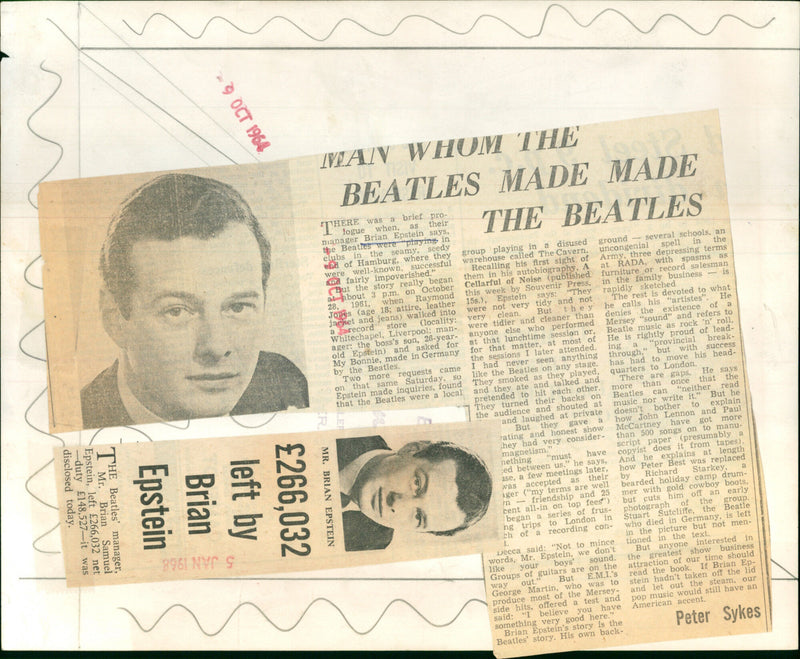 Brian Epstein - Vintage Photograph