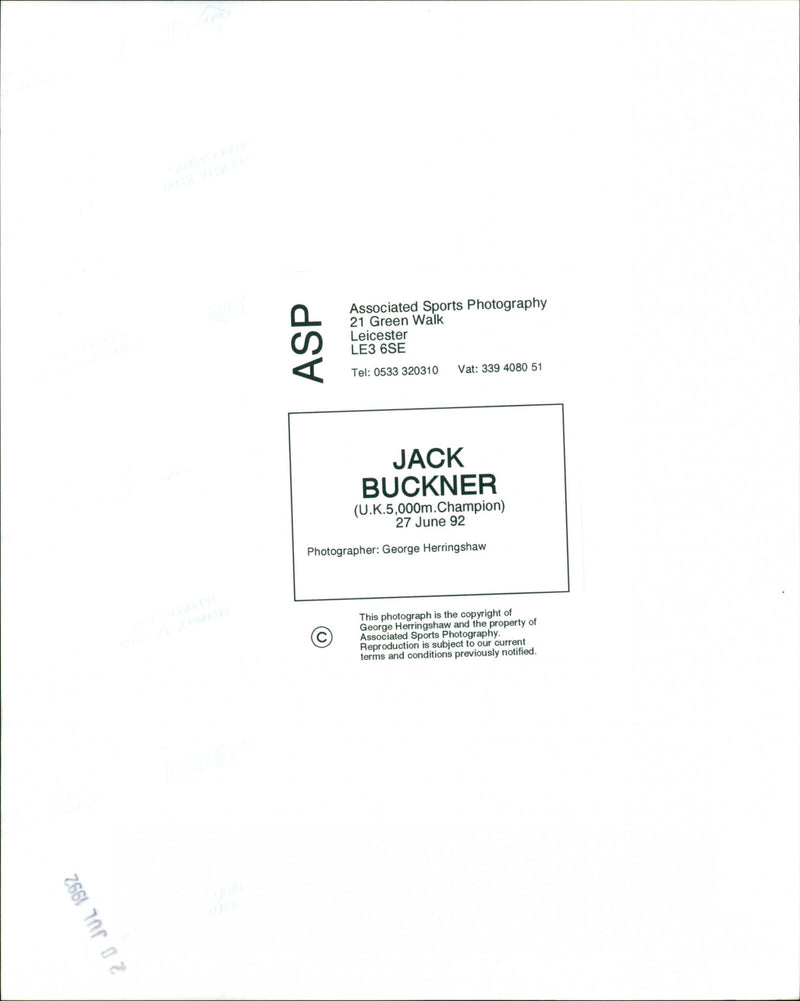 Jack Buckner - Vintage Photograph