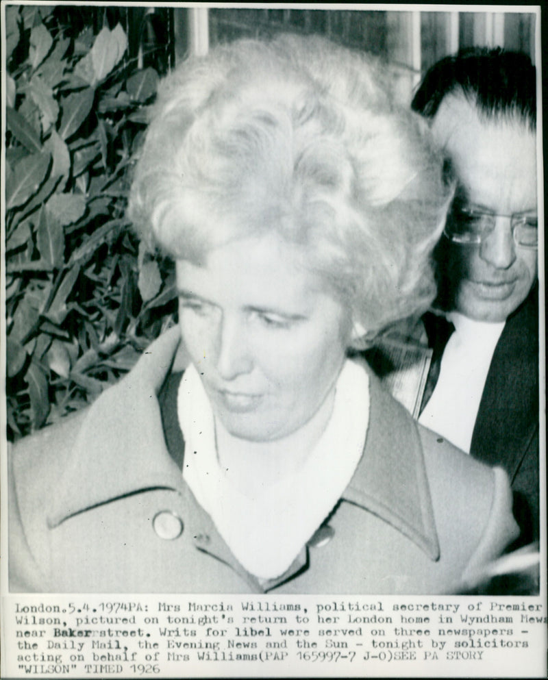 Marcia Falkender - Vintage Photograph