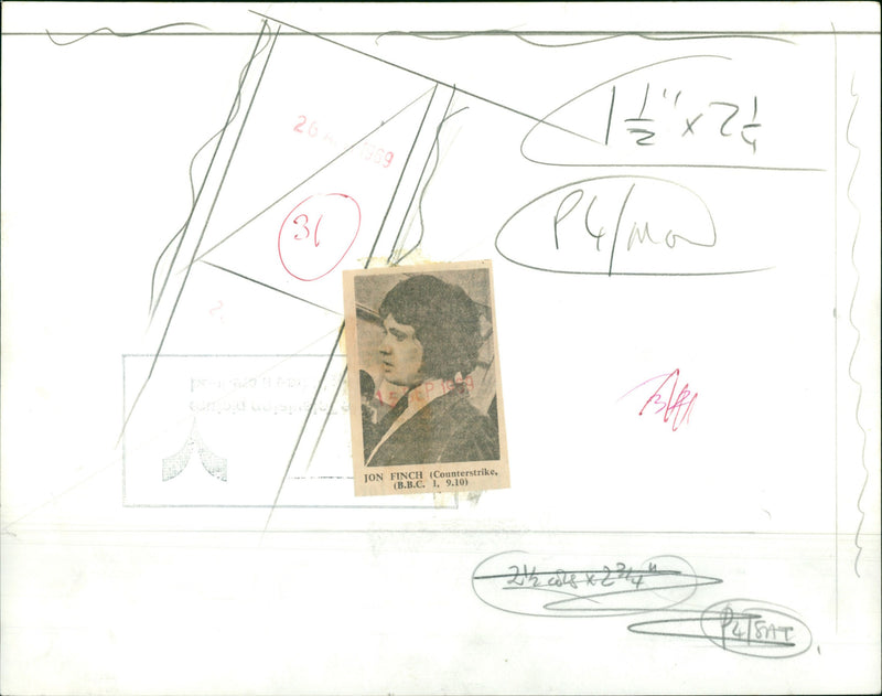 Jon Finch - Vintage Photograph