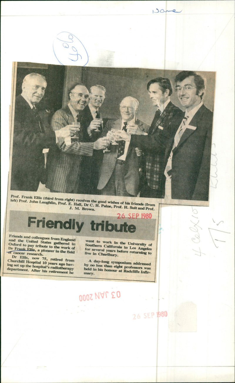 Prof Frank Ellis, Prof John Laughlin, Prof E.Hall, Dr.C.H Palne, Prof.H. Suit, and Prof. J. M.Brown - Vintage Photograph