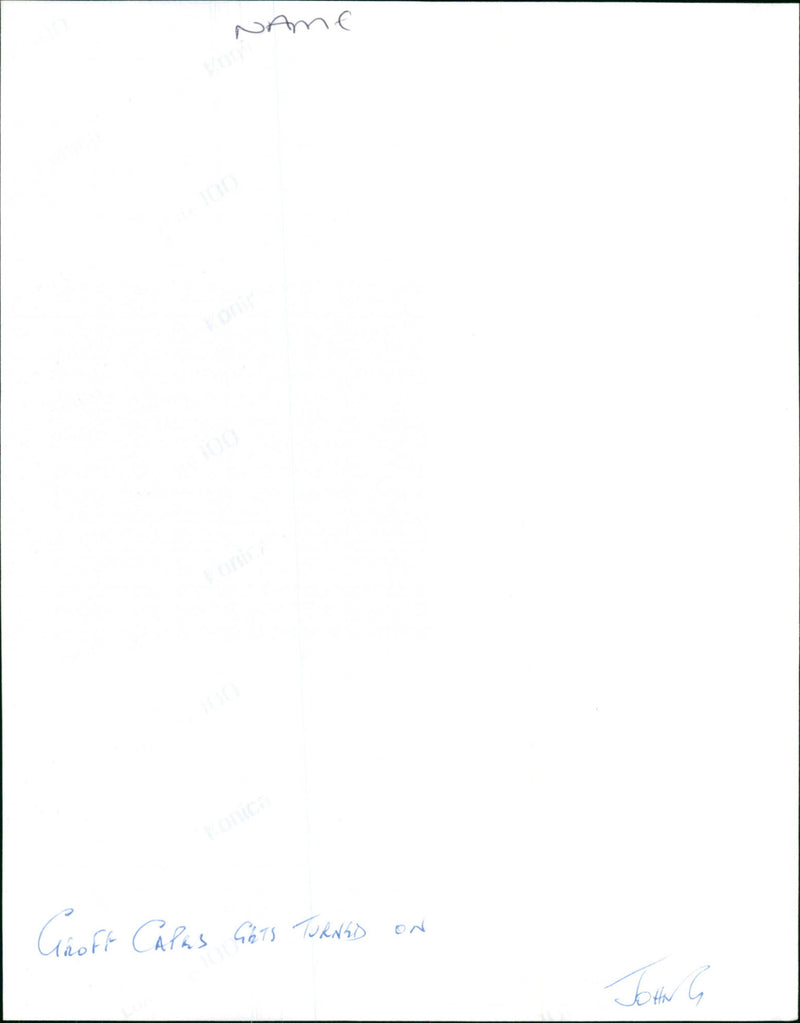 Geoff Capes - Vintage Photograph