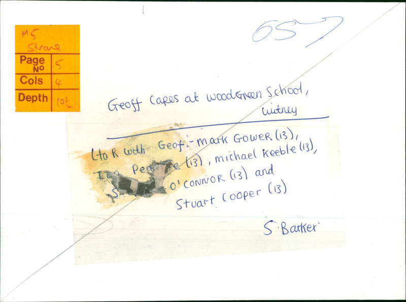 Geoff Capes at WoodGreen school, Witney - Vintage Photograph