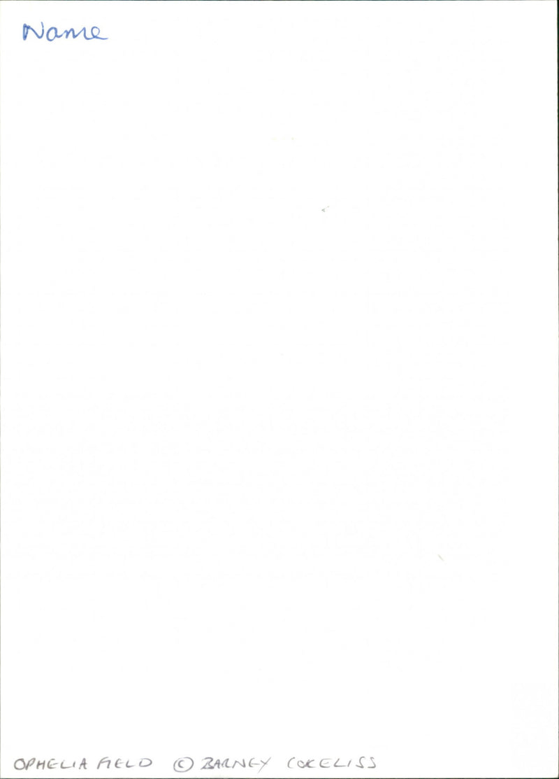 Ophelia Field - Vintage Photograph