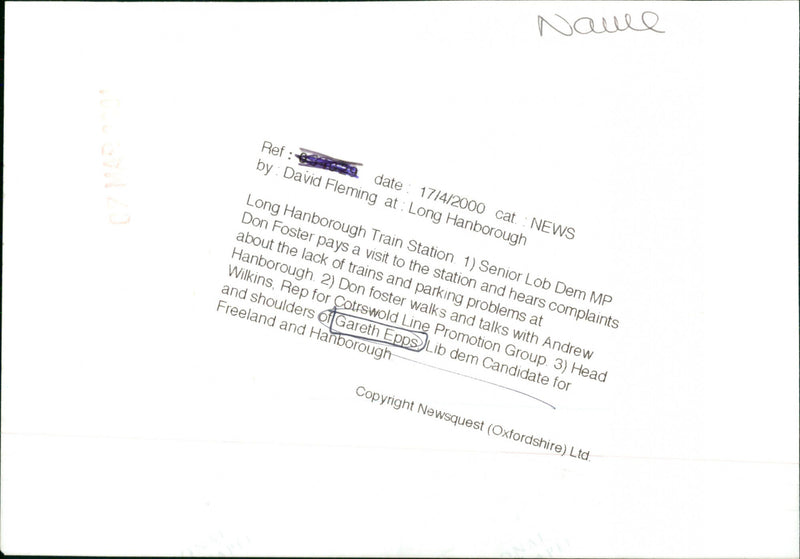 Gareth Epps - Vintage Photograph