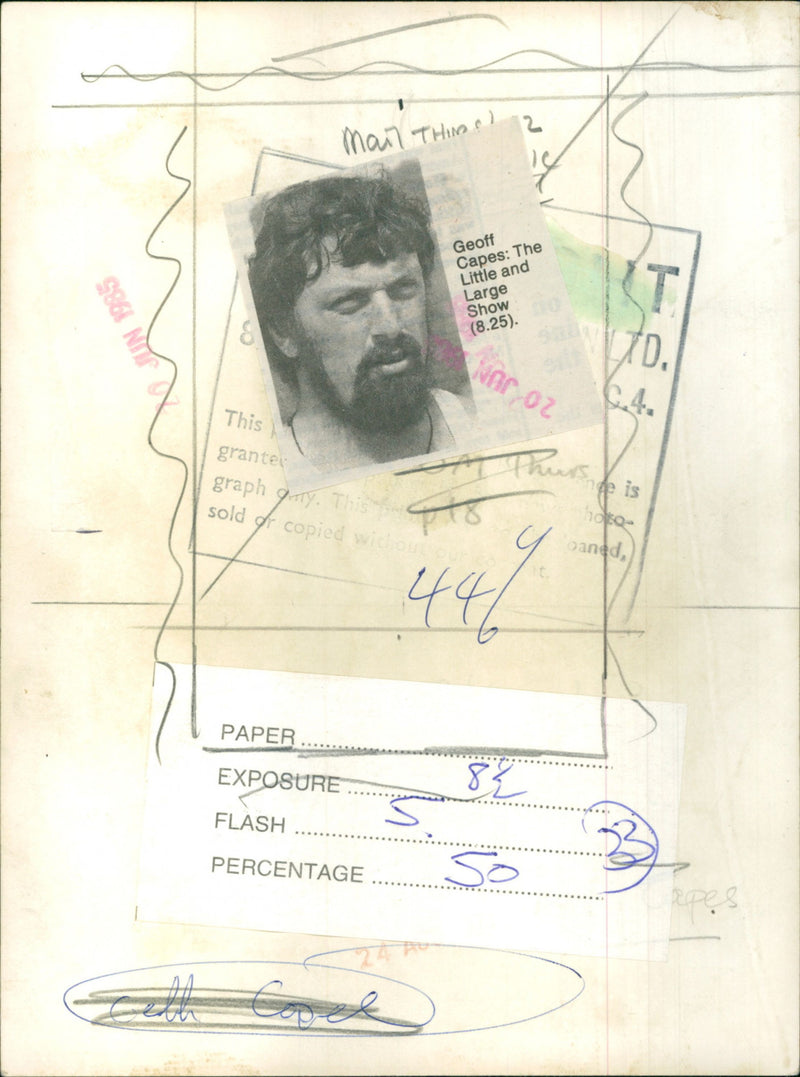 Geoff Capes - Vintage Photograph