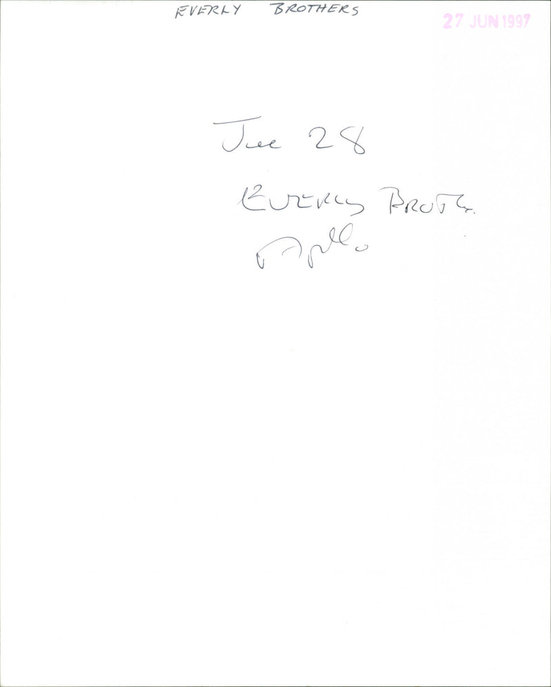 The Everly Brothers - Vintage Photograph