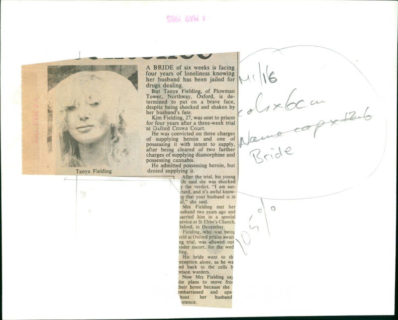 Tanya Fielding - Vintage Photograph