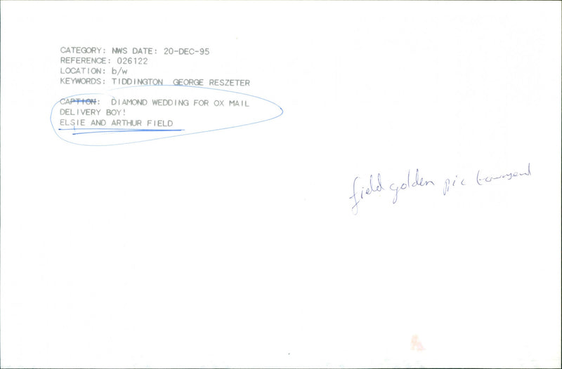 Elsie and Arthur Field - Vintage Photograph