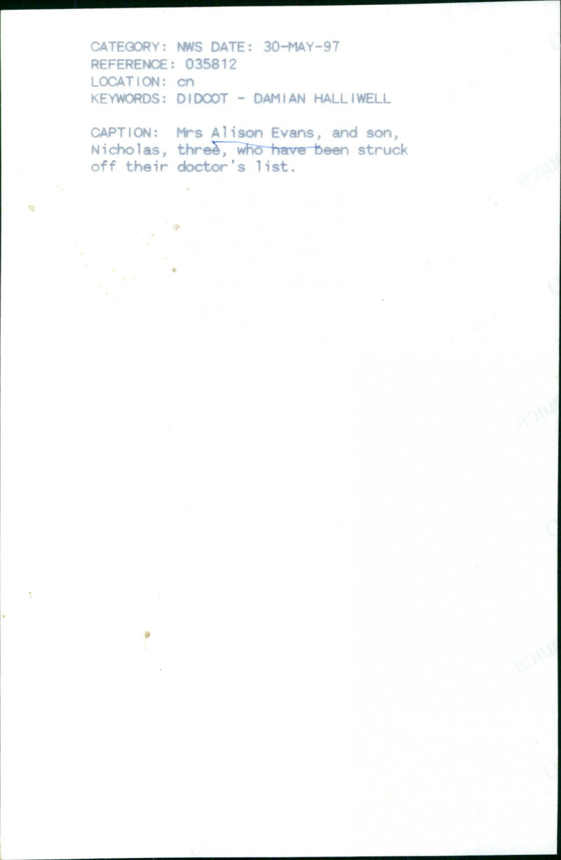 Alison Evans - Vintage Photograph