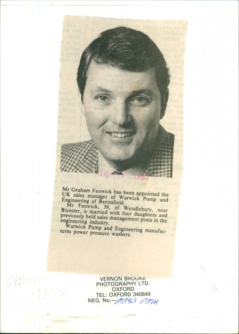 Graham Fenwick - Vintage Photograph