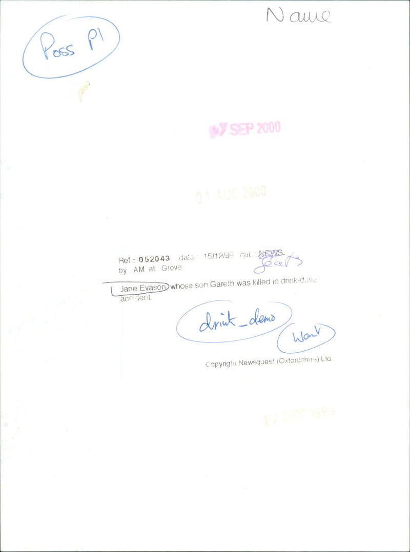 Jane Evason - Vintage Photograph