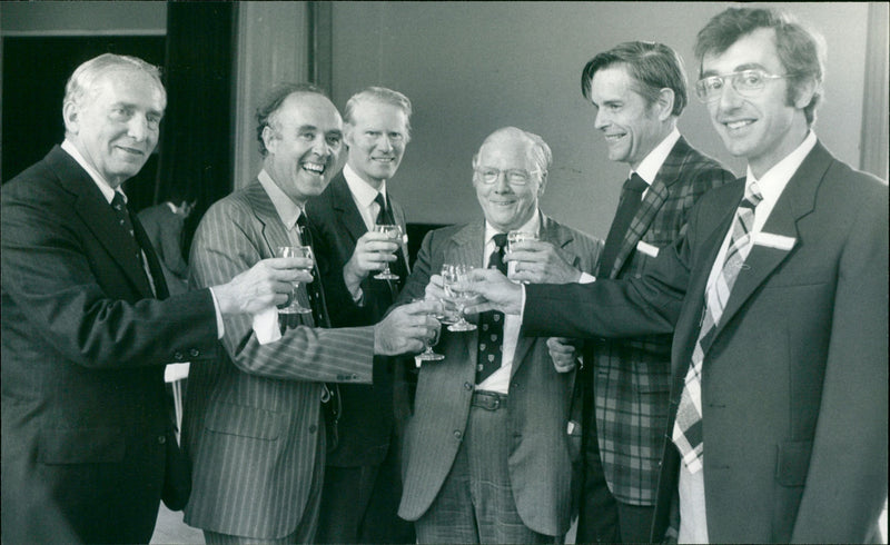 Dr.Frank Ellis,Dr.Herman Suit, Dr.E. Hall, Dr.C. H. Paine, Dr. J. M. Brown and Dr. John Laughlin - Vintage Photograph