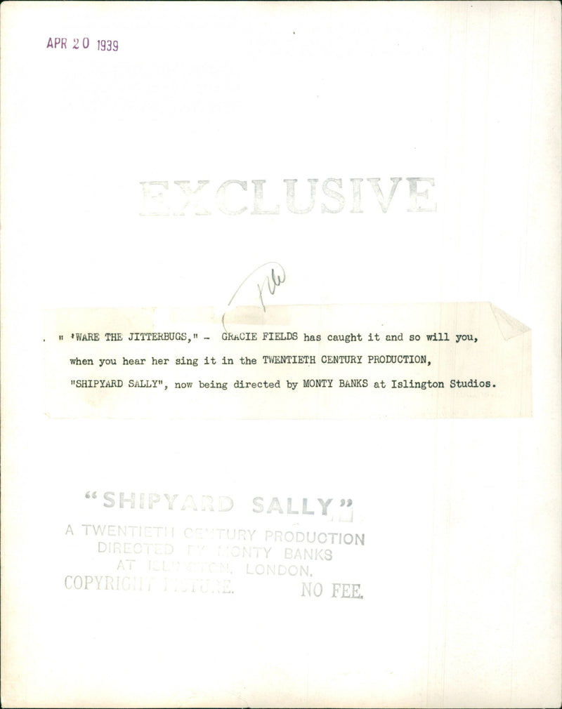 Gracie Fields - Vintage Photograph