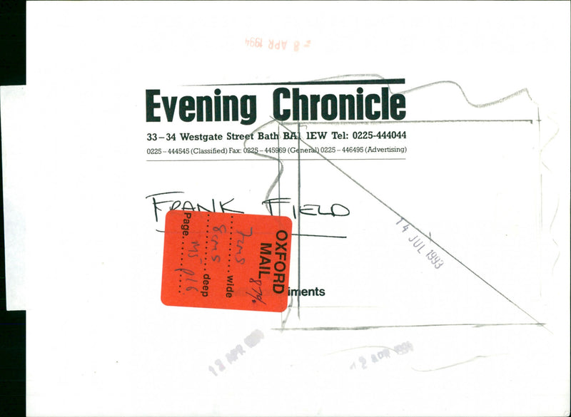 Frank Field - Vintage Photograph