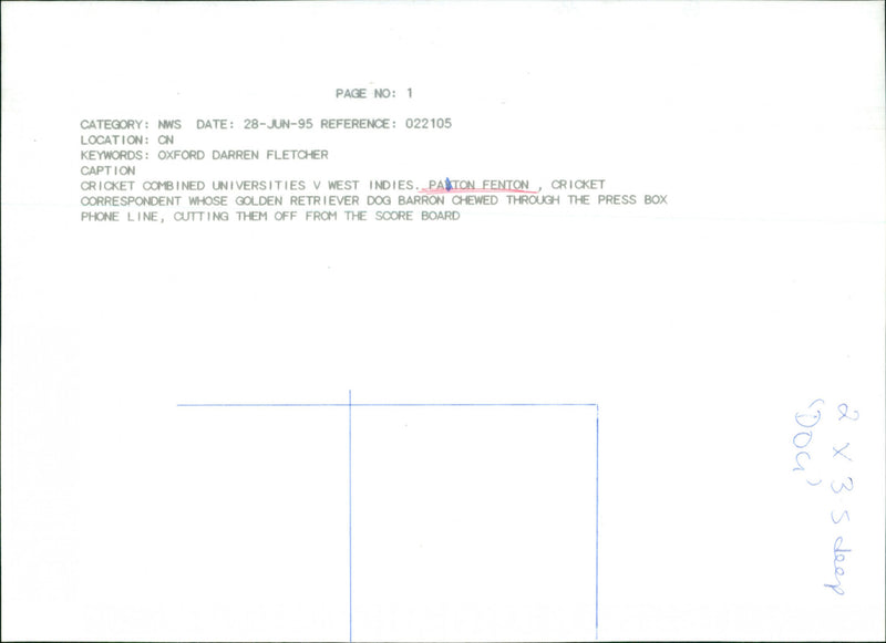 Paton Fenton - Vintage Photograph