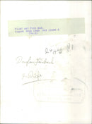 Douglas Fairbanks J. and his wife enjoying a meal and a film. - Vintage Photograph