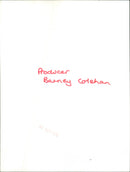 Producer Barney Colehan on the set of a film in 1973. - Vintage Photograph