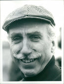 Producer Barney Colehan on the set of a film in 1973. - Vintage Photograph