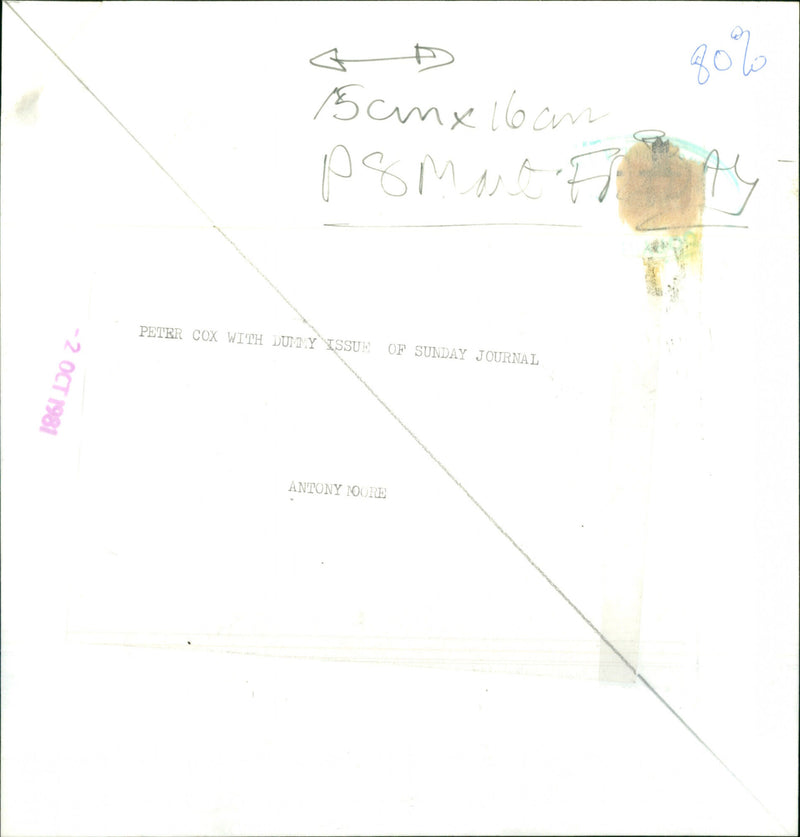 Peter Cox - Vintage Photograph